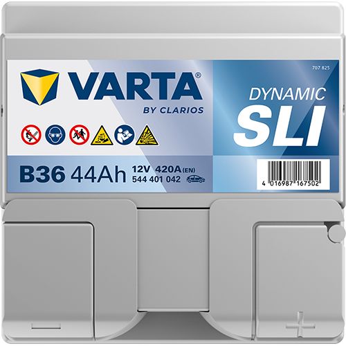 Varta B36 Car Battery Type 002L / 202 (544401042)   